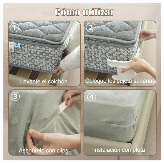 SUJETADOR DE SABANAS SET X4