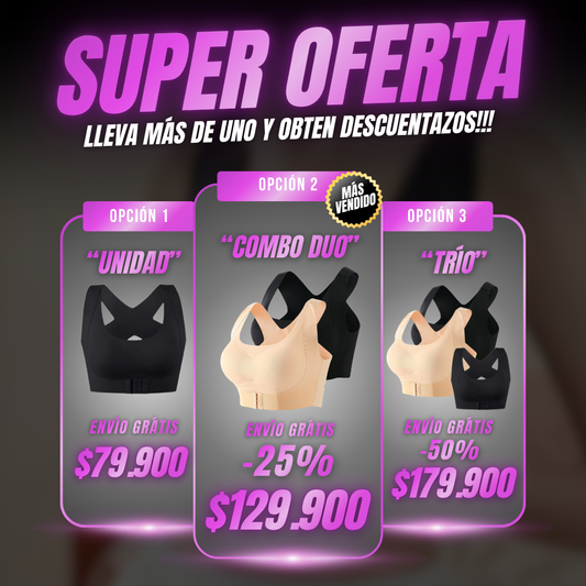 BRASIER CORRECTOR DE POSTURA LEVANTA BUSTO