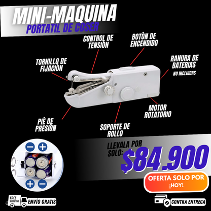 MINI MAQUINA DE COSER - PORTATIL